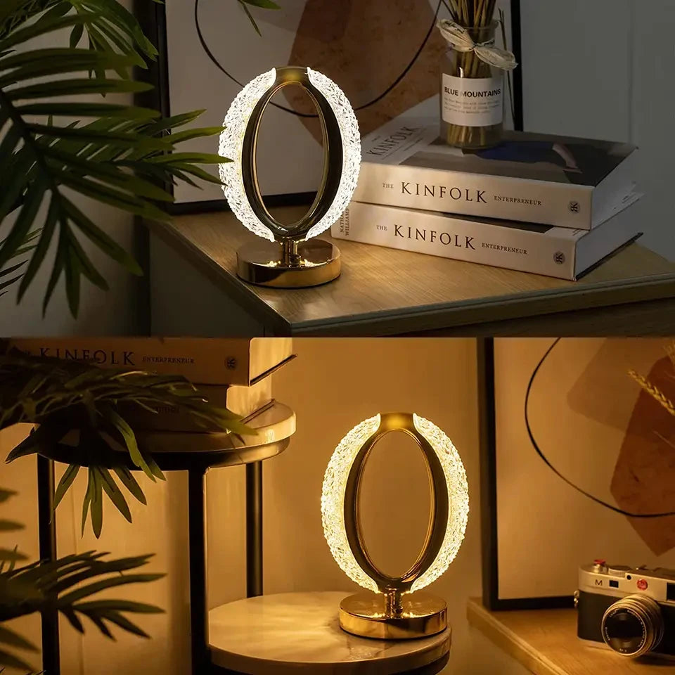 Festive atmosphere night light LED touch three-color changing light office night light, living room bedroom mood night light
