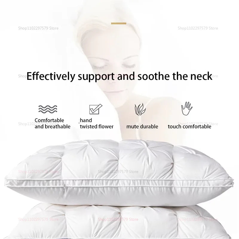 New NonCollapse Memory Foam Pillow Deep Sleep Cervical Support Cushion for Adults Students Home Hotel Homestay Bed Pillow Core