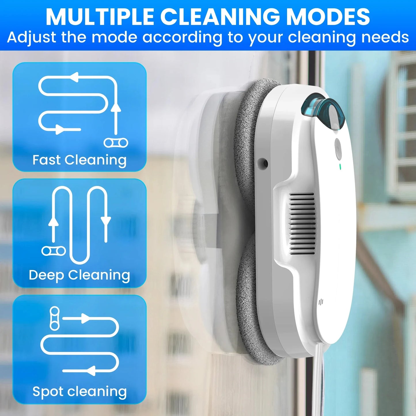 INSE Window Automatic Water Spray Cleaning Robot Vacuum Cleaner With Remote Control Smart Cleaning Machine for Home Glass Washer