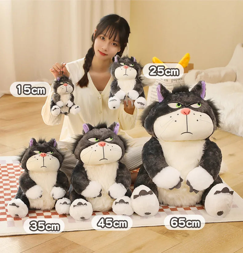 15-35cm Kawaii Cinderella Lucifer Cat Plush Toys Soft Anime Cartoon Princess Kids Stuffed Animals Doll Children's Birthday Gifts
