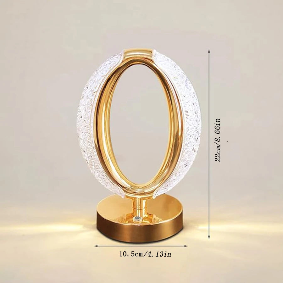 Festive atmosphere night light LED touch three-color changing light office night light, living room bedroom mood night light