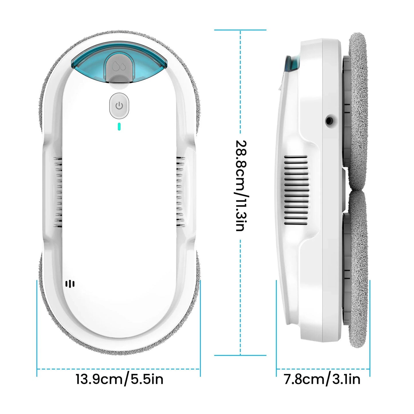 INSE Window Automatic Water Spray Cleaning Robot Vacuum Cleaner With Remote Control Smart Cleaning Machine for Home Glass Washer