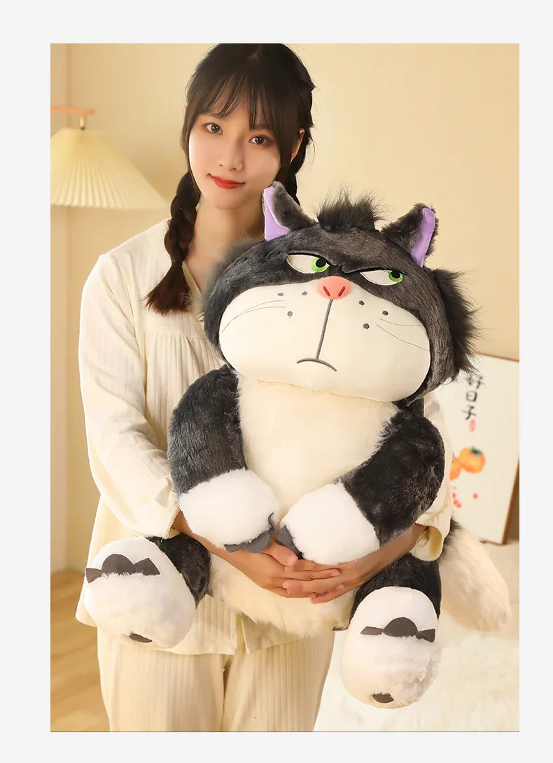 15-35cm Kawaii Cinderella Lucifer Cat Plush Toys Soft Anime Cartoon Princess Kids Stuffed Animals Doll Children's Birthday Gifts