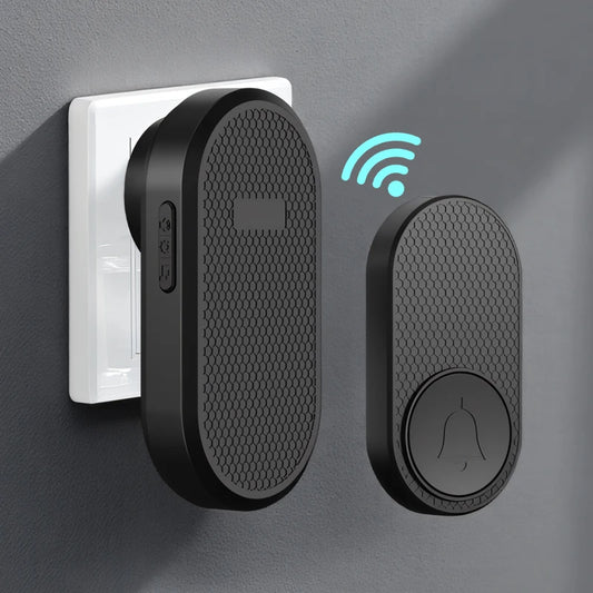 Plug-and-play wireless 1000-foot range doorbell, suitable for home, children's room, office, 120dB, with 32 ringtones, wireless