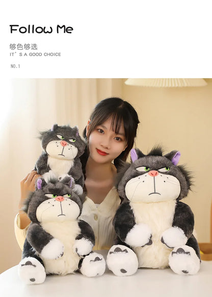 15-35cm Kawaii Cinderella Lucifer Cat Plush Toys Soft Anime Cartoon Princess Kids Stuffed Animals Doll Children's Birthday Gifts