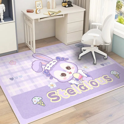 MINISO Cute Cartoon Kirby Super Star Carpet Door Mat Living Room Bedroom Bath Entrance Carpet Non-slip Home Decor Girl Child Rug