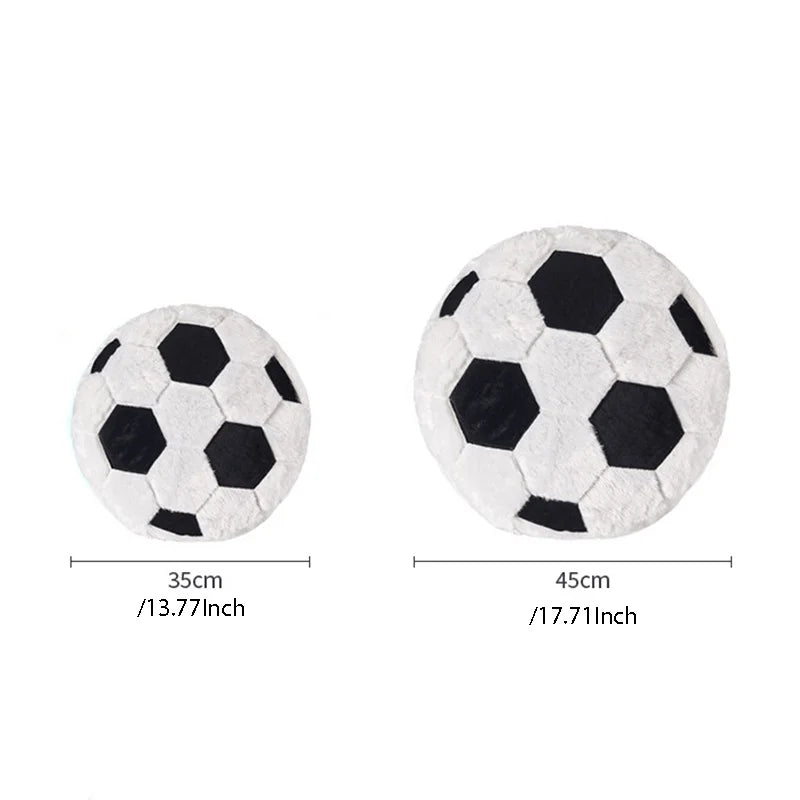 Creative Football Plush Pillow, Fan Cushion, Boyfriend Football Cushion, Home Decoration, Sports Fan,Cute Soccer Shaped