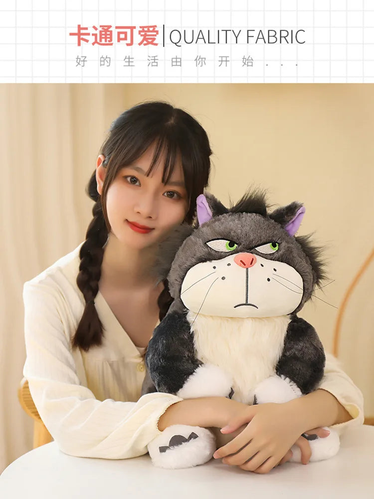 15-35cm Kawaii Cinderella Lucifer Cat Plush Toys Soft Anime Cartoon Princess Kids Stuffed Animals Doll Children's Birthday Gifts